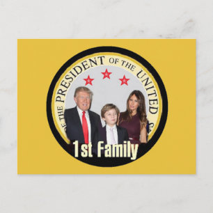 Postkarte der ersten TRUMP-Familie