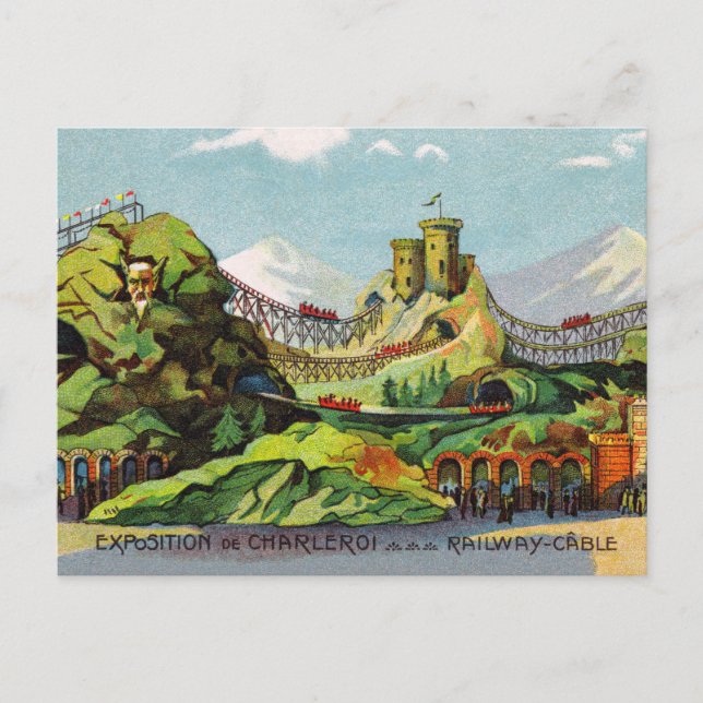 Postkarte der Exposition de Charleroi (Vorderseite)