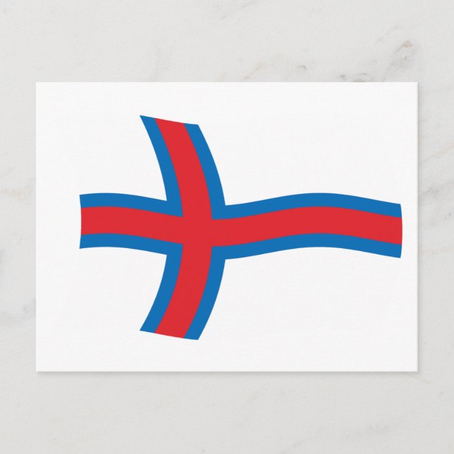 Postkarte der Färöer (Vorderseite)