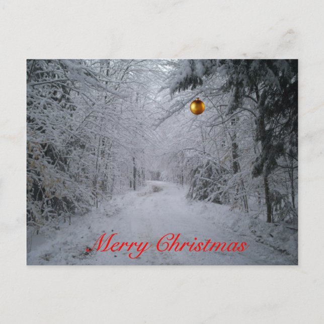 Postkarte der frohen Weihnachten (Vorderseite)