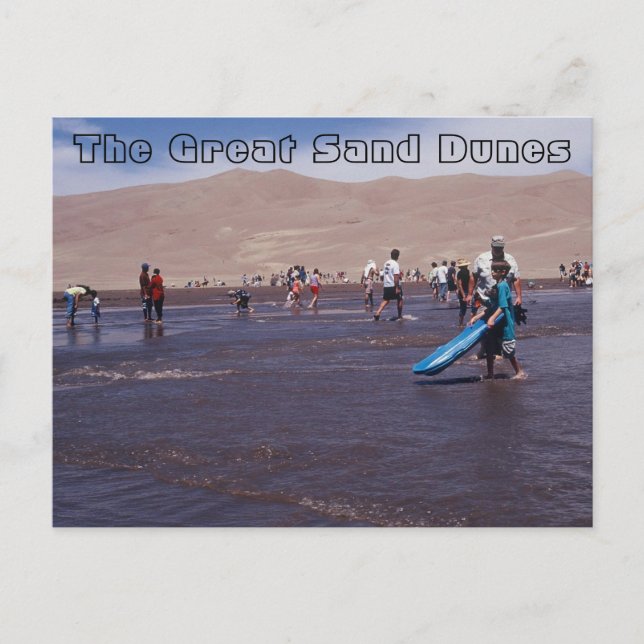 Postkarte der großen Sanddünen des Colorado (Vorderseite)