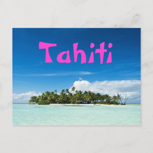 Postkarte der Insel Tahiti