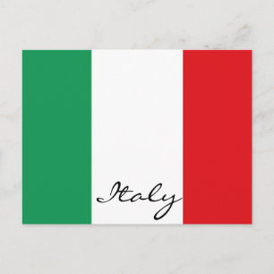 Postkarte der italienischen Flagge
