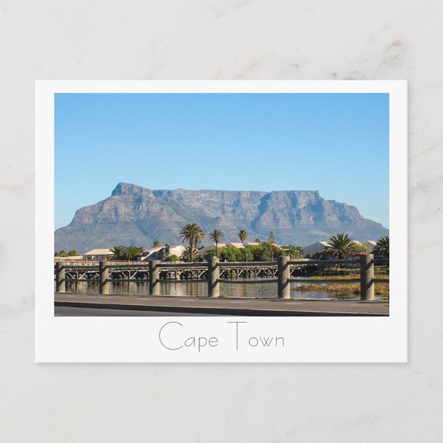 Postkarte der Kapstadt Tafelberg (Vorderseite)