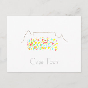 Postkarte der Kapstadt Tafelberg