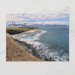 Postkarte der Küste von Hawaii