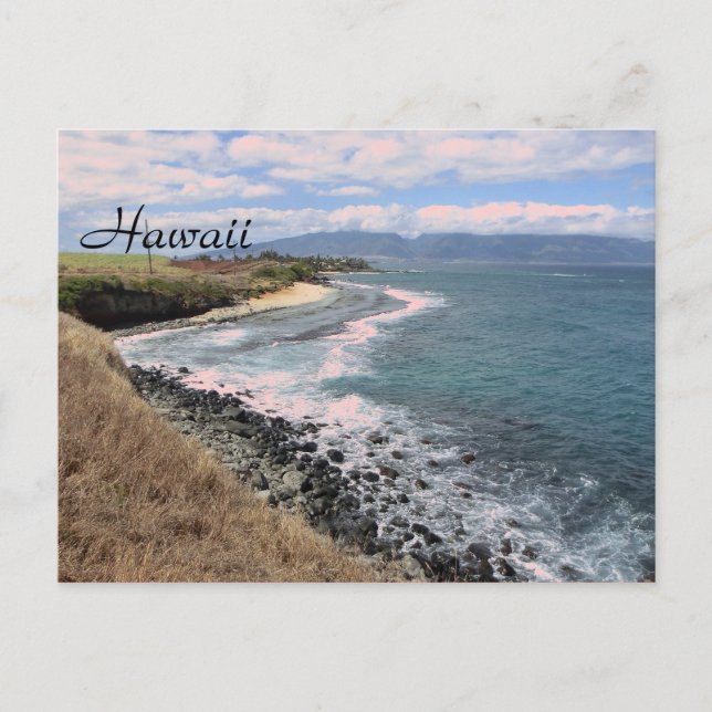 Postkarte der Küste von Hawaii (Vorderseite)