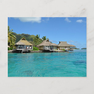 Postkarte der Moorea-Bungalows