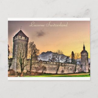 Postkarte der Musegg Mauer in Luzern Schweiz