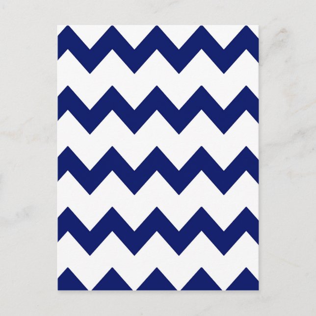 Postkarte der Navy White Chevrons (Vorderseite)
