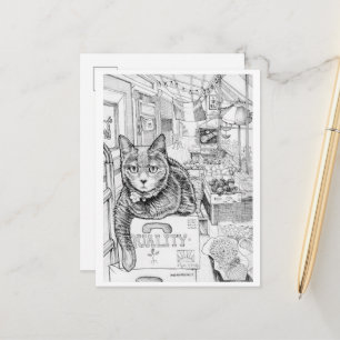 Postkarte der Philly Cat auf der 9. Straße