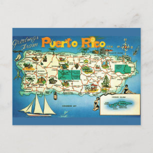 Postkarte der Puerto Rico Vieques Inseln
