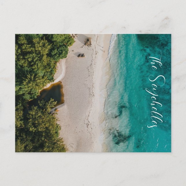 Postkarte der Seychellen, Ostafrika (Vorderseite)