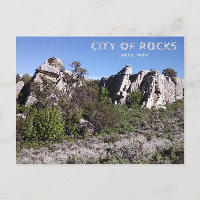 Postkarte der Stadt Rocks (Vorderseite)