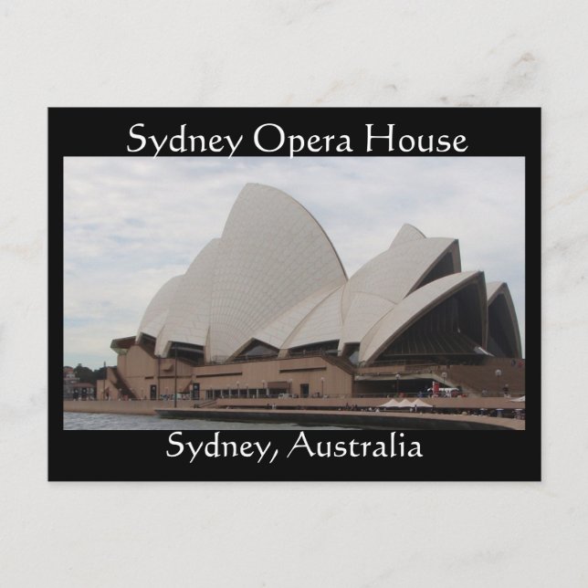 Postkarte der Sydney Opera (Vorderseite)