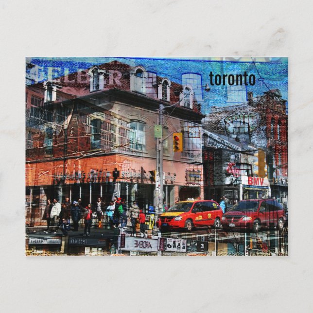 Postkarte der Toronto Queen-Straßenkollektion (Vorderseite)