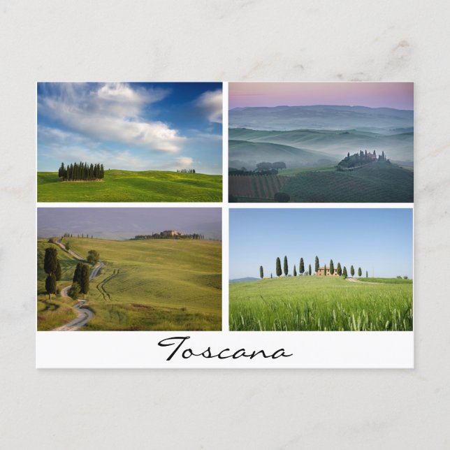 Postkarte der Toskana (Vorderseite)