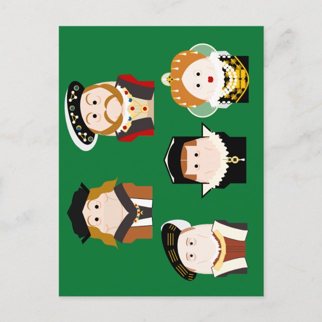 Postkarte der Tudor Monarchi (Vorderseite)