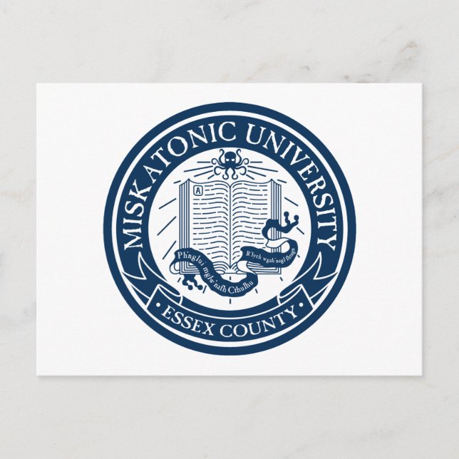 Postkarte der Universität Miskatonic (Vorderseite)