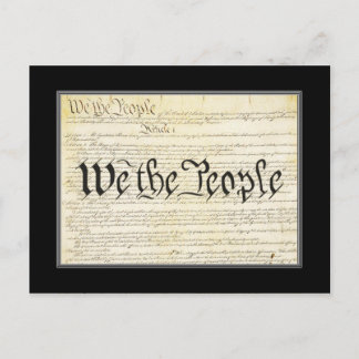 Postkarte der US-Verfassung