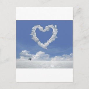 Postkarte der Wolken der Liebe