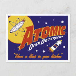 Postkarte des Atomalters: Atomic Dish Detergent