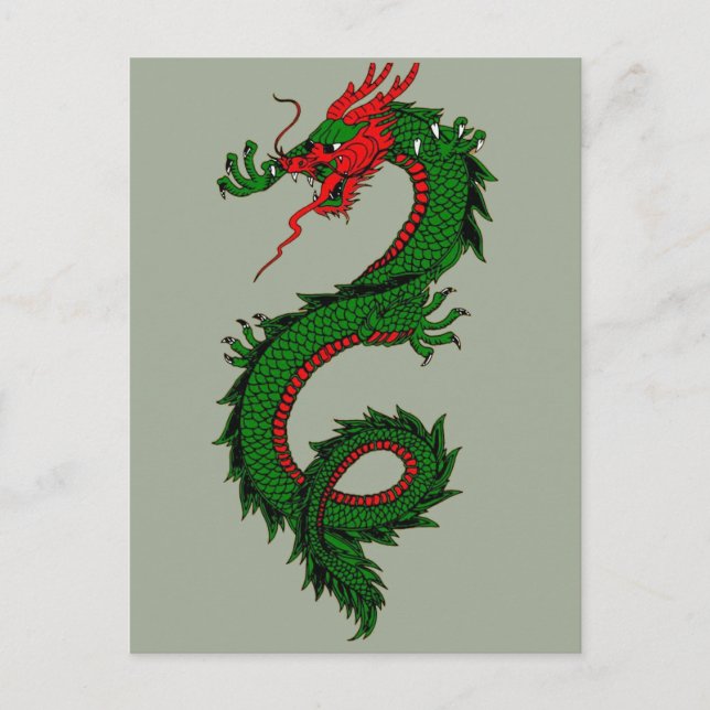 Postkarte des chinesischen Drachen (Vorderseite)