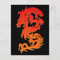 Postkarte des chinesischen Drachenfeuers