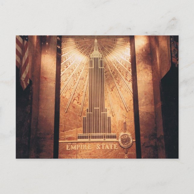 Postkarte des Empire State Gebäude (Vorderseite)