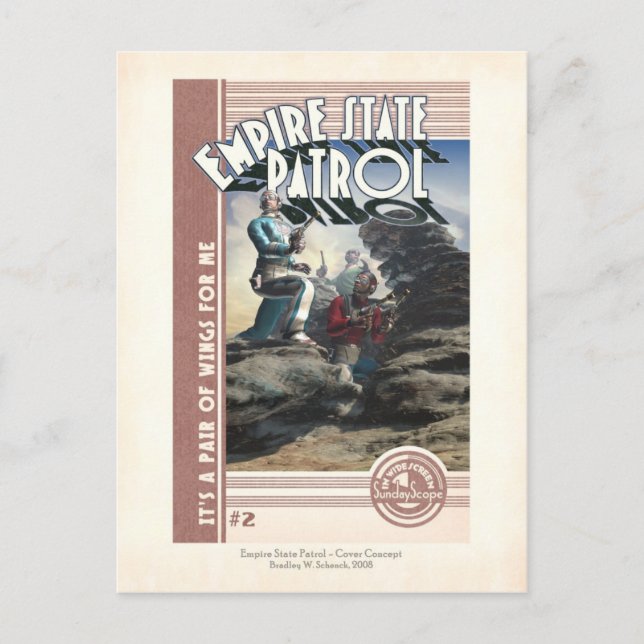 Postkarte des Empire State Patrol Cover (Vorderseite)