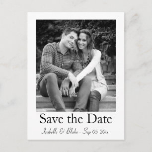 Postkarte des Fotos Save the Date