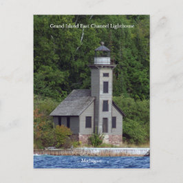 Postkarte des Grand Island East Channel Lighthouse
