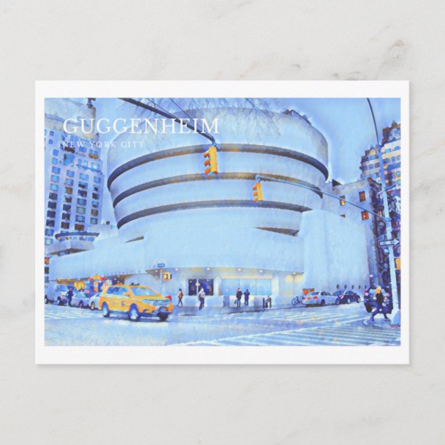 Postkarte des Guggenheim Museums, New York City (Vorderseite)