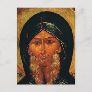 Postkarte des Heiligen Antonius der Wüste