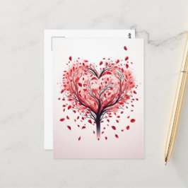 Postkarte des Herzbaums