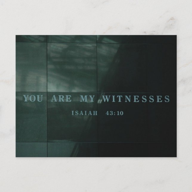 Postkarte des Holocaust-Museums (Vorderseite)