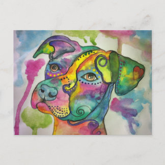 Postkarte des Hundes