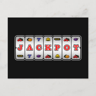 Postkarte des Jackpot-Steckplatzes (dunkel)