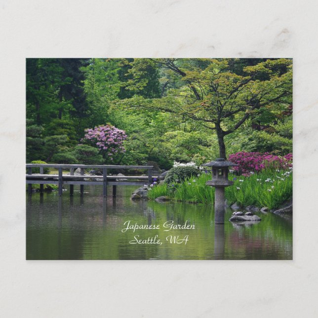 Postkarte des japanischen Gartens (Vorderseite)