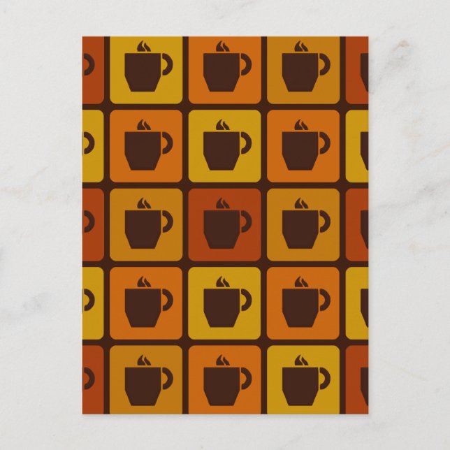 Postkarte des Kaffees, personalisierbar (Vorderseite)