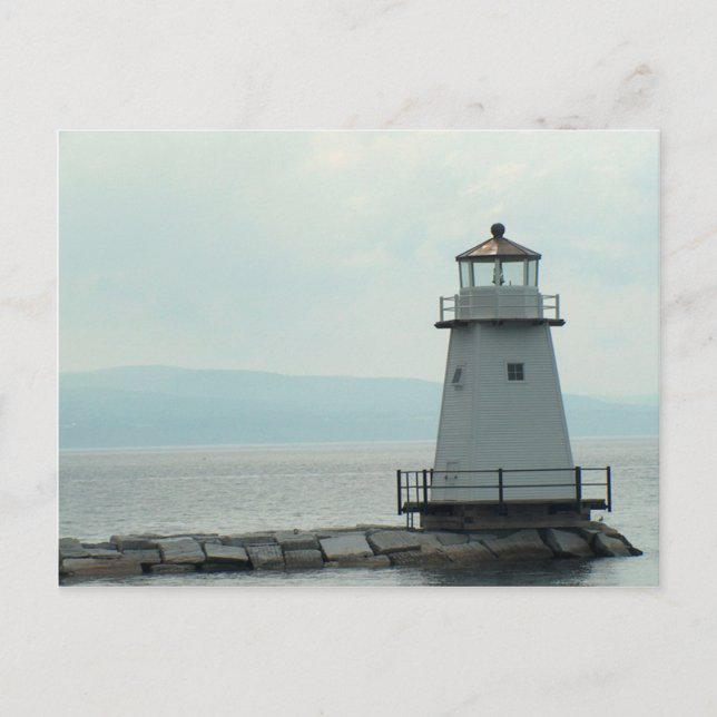 Postkarte des Lake Champlain Lighthouse (Vorderseite)