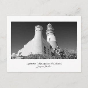 Postkarte des Leuchtturms von Cape Agulhas