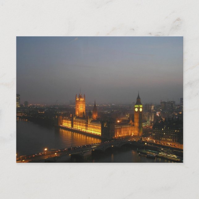 Postkarte des Londoner Parlaments (Vorderseite)