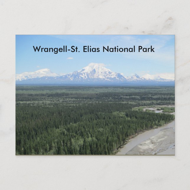 Postkarte des Nationalparks Wrangell-Saint Elias (Vorderseite)