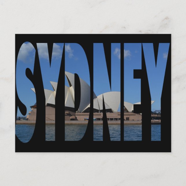 Postkarte des Opernhauses Sydney (Vorderseite)