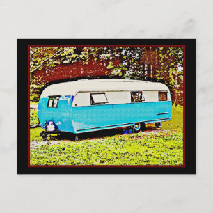 Postkarte des Retro-Campers