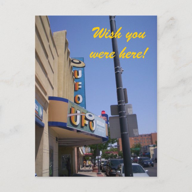 Postkarte des Roswell UFO Museums (Vorderseite)