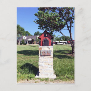 Postkarte des Roten Hauses