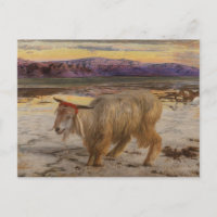 Postkarte des Scapegoat der Jagd