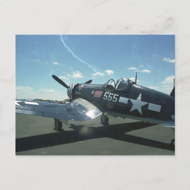 Postkarte des Seeräuber-F4U-1 (Vorderseite)